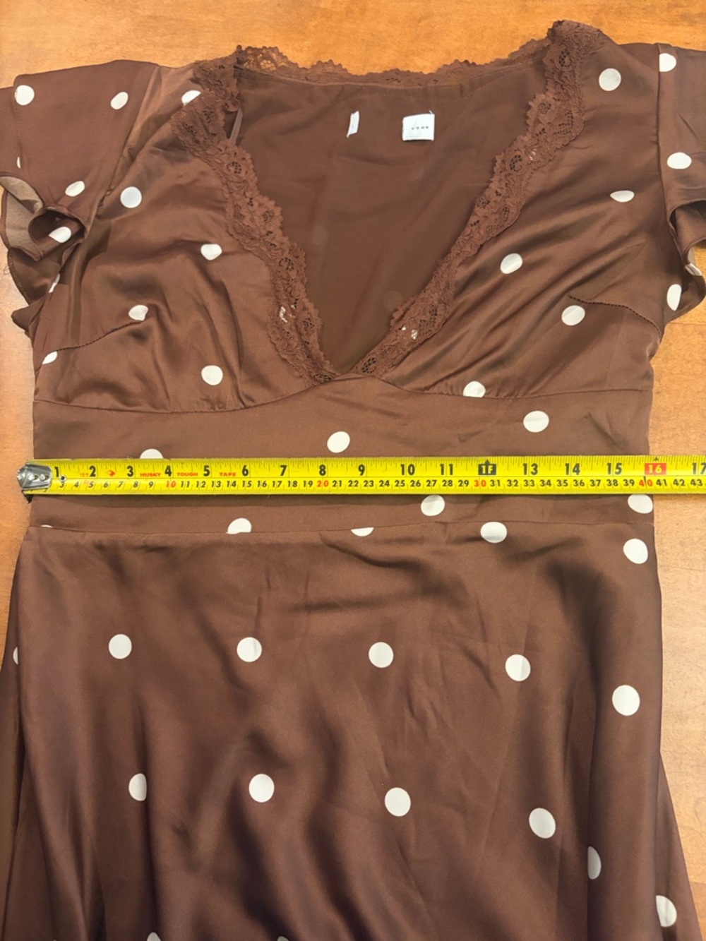 Petal & Pup Arella Brown Polka Dot Maxi Dress - Picture 14 of 16